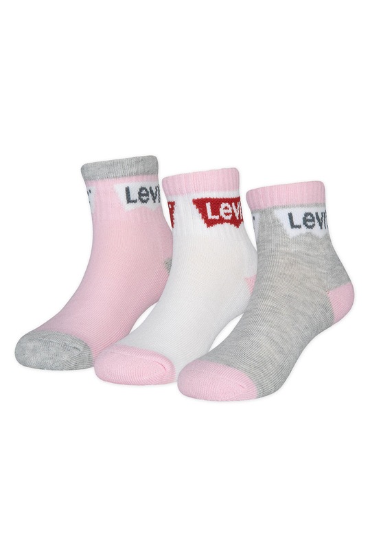 Levi's Skarpetki dziecięce (3-PACK) skarpetki długie różowy WL0078.CO.G