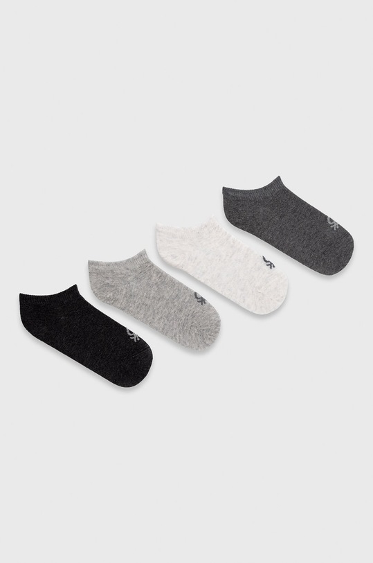 United Colors of Benetton Skarpetki dziecięce (4-pack) skarpetki krótkie szary 6AO3T21J5