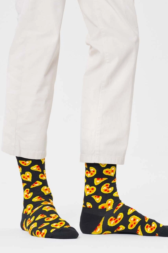 Happy Socks Skarpetki Pizza Love PLS01.9300.M czarny AW21