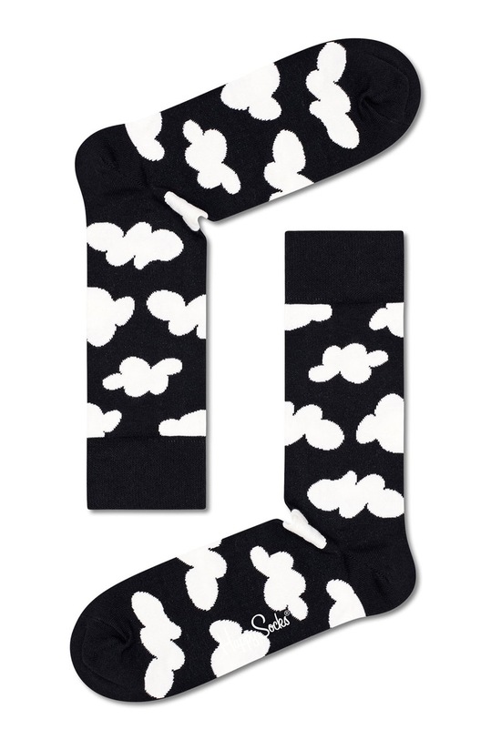 Ponožky Happy Socks Black And White (4-Pack) vícebarevná XBWH09.9100.M