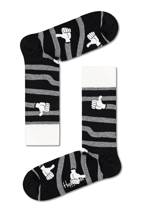 Ponožky Happy Socks Black And White (4-Pack) XBWH09.9100.M vícebarevná