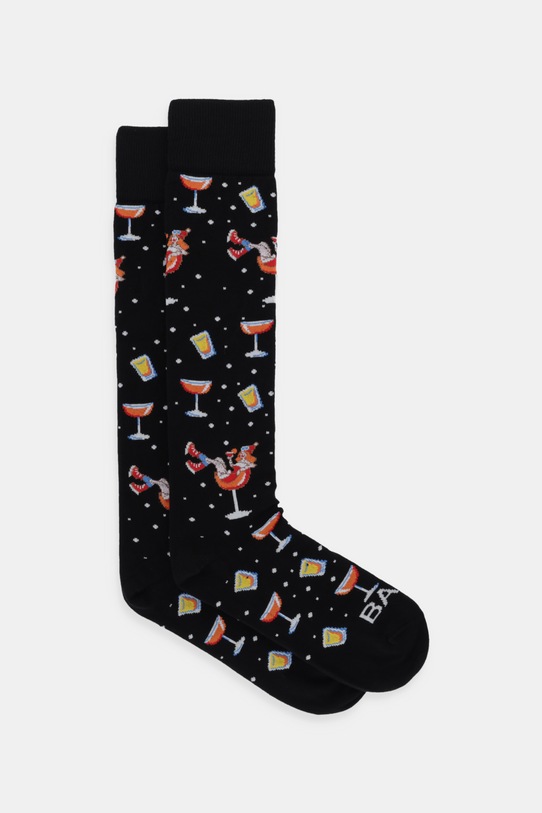 Ponožky MC2 Saint Barth dlouhé ponožky černá SOX0001