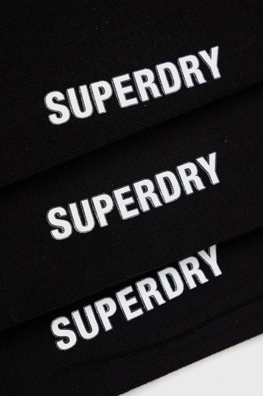 Superdry skarpetki (3-pack) Y3110021A.I6W czarny SS22