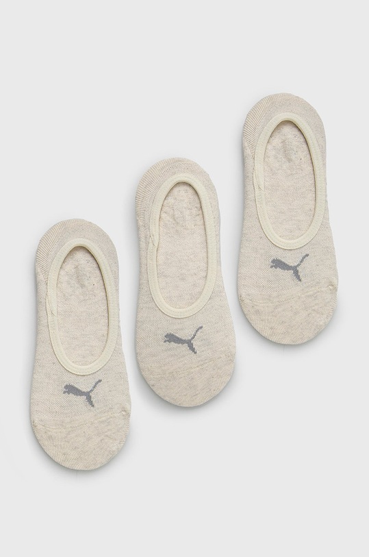 Puma Skarpetki (3-pack) Footie skarpetki krótkie biały 906930.
