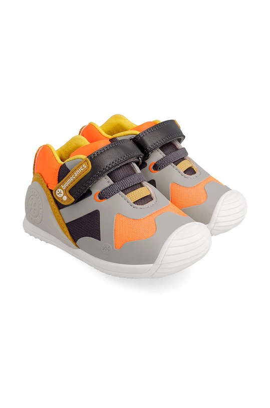 Biomecanics Buty skórzane dziecięce skóra zamszowa szary 211131.