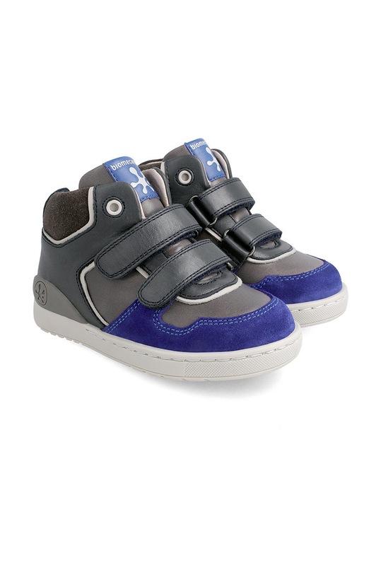 Biomecanics Półbuty skórzane dziecięce szary 211217.24.27