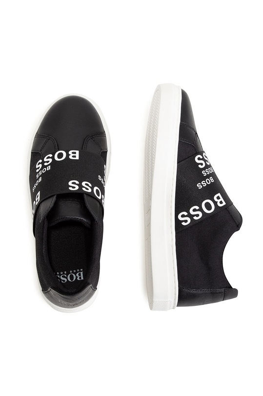BOSS Buty skórzane dziecięce J29263.27.35 J29263.27.35 czarny