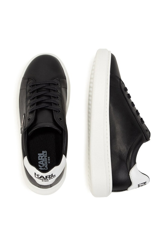 Chłopiec Karl Lagerfeld Buty skórzane dziecięce Z29039.36.39 Z29039.36.39 czarny