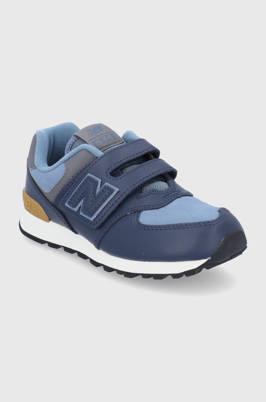 New Balance Buty skórzane dziecięce PV574LX1 PV574LX1 granatowy AW21