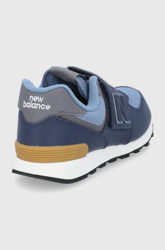 Chłopiec New Balance Buty skórzane dziecięce PV574LX1 PV574LX1 granatowy