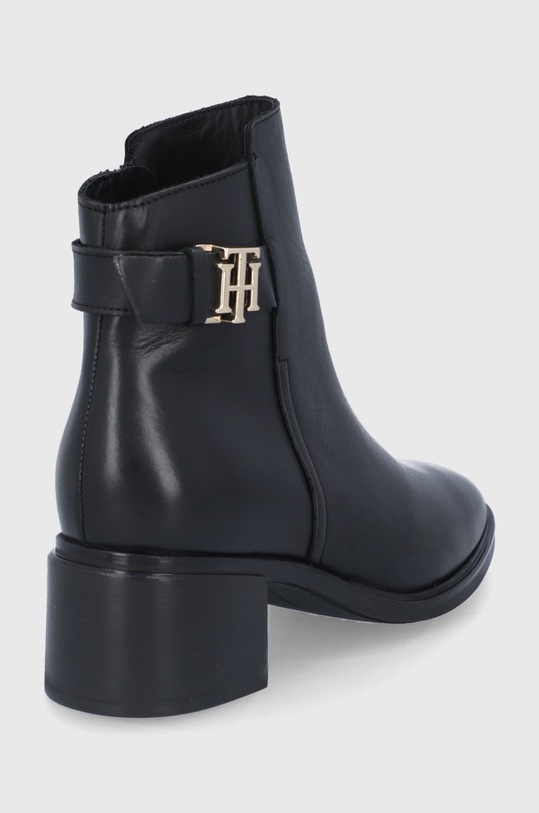 Boty Kožené kotníkové boty Tommy Hilfiger FW0FW05966.BDS černá