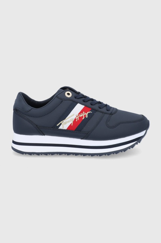 Tommy Hilfiger Buty skórzane Planet friendly granatowy FW0FW05218.DW5