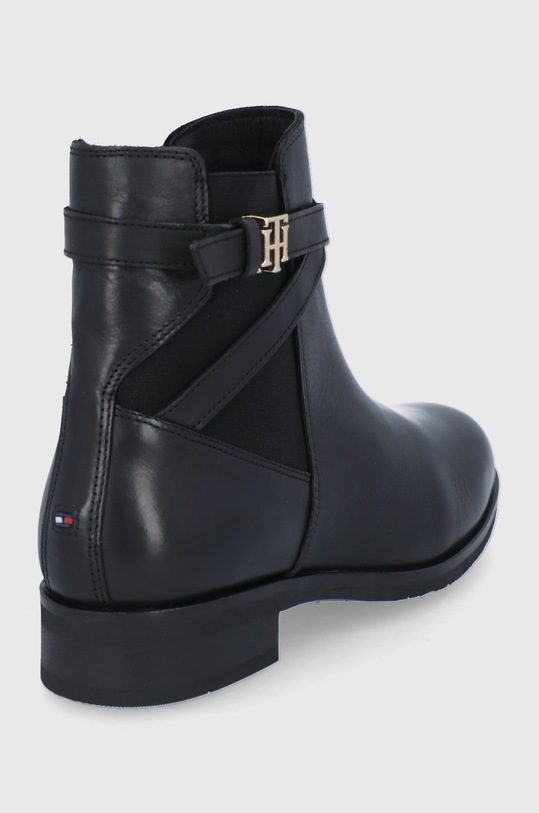 Obuwie Tommy Hilfiger Botki skórzane FW0FW05967.BDS czarny