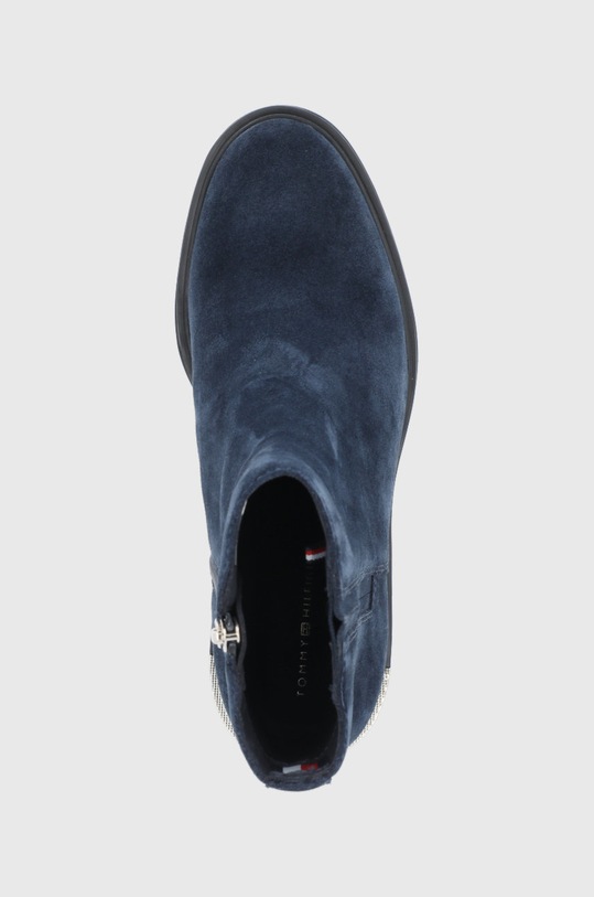 Semišové boty Tommy Hilfiger námořnická modř FW0FW05940.DW5