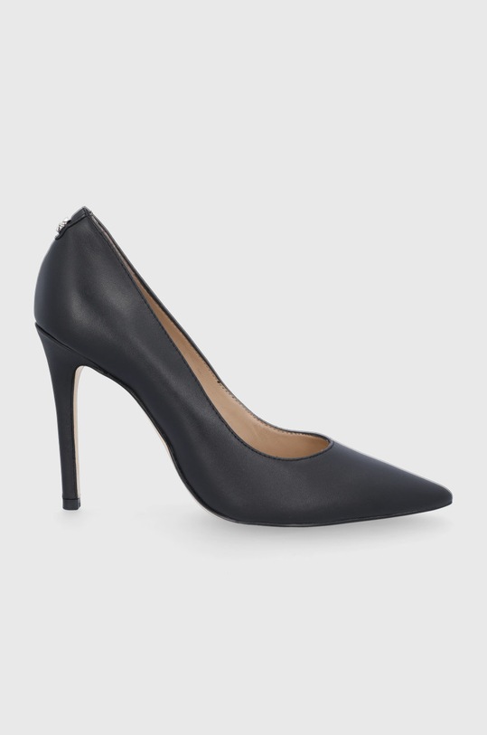 Guess stilettos de piele GAVI9 subțire negru FL7GA9.LEA08.BLACK