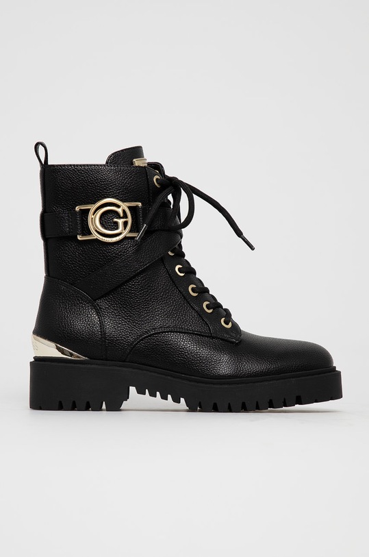 Nízké kozačky Guess ODANNA platforma černá FL7ODN.ELE10.BLKGO