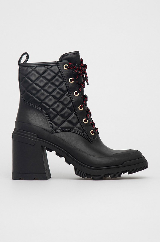 Guess Botki imitacja skóry licowej czarny FL7RAE.ELE10.BLACK