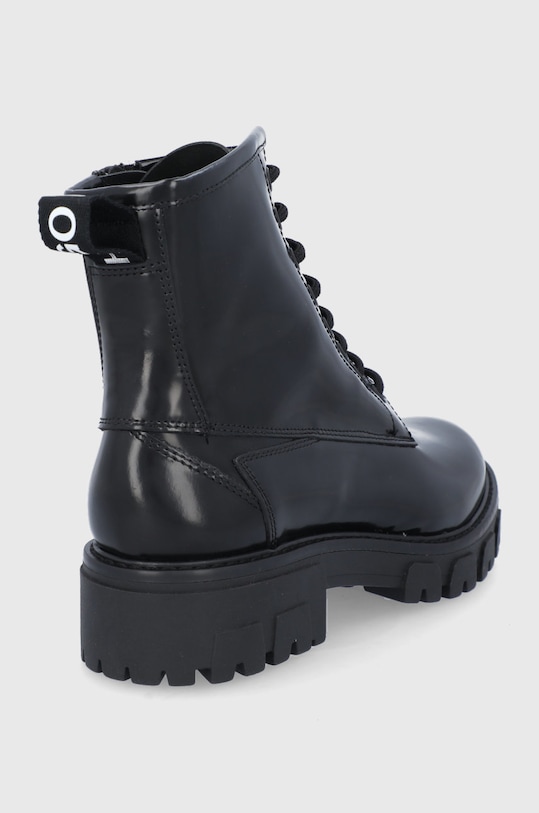 Obuwie HUGO Botki skórzane Axel Bootie-A 50461864.001 50461864.001 czarny