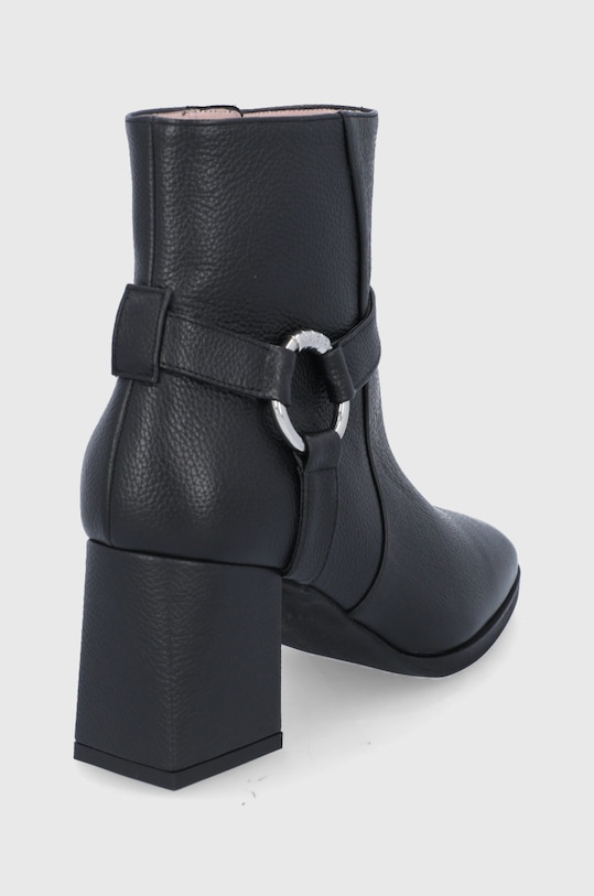 Obuwie HUGO Botki skórzane 50461974.001 50461974.001 czarny