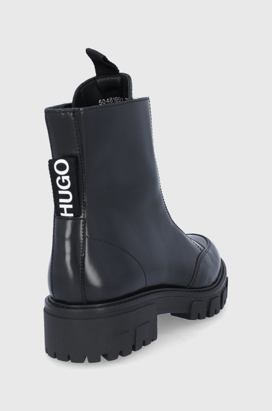 Obuwie HUGO Botki skórzane 50461991.001 50461991.001 czarny