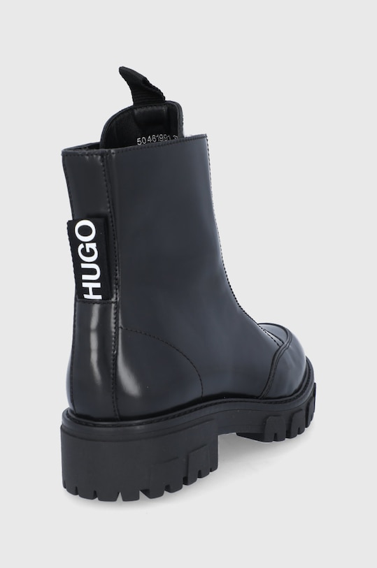 Obuwie HUGO Botki skórzane 50461991.001 50461991.001 czarny