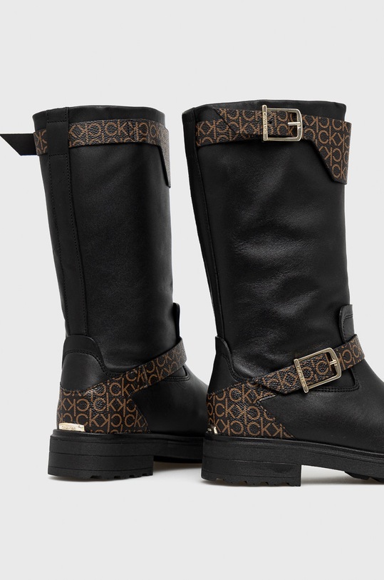 Obuwie Calvin Klein Kozaki HW0HW00564 czarny