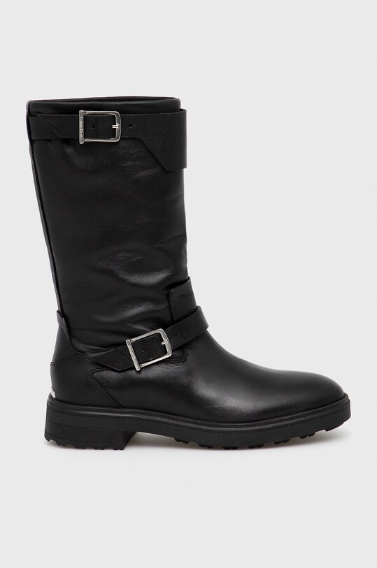 Calvin Klein Ghete de piele pana la 5 cm negru HW0HW00598