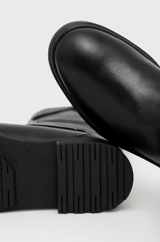 Calvin Klein Ghete de piele negru HW0HW00598