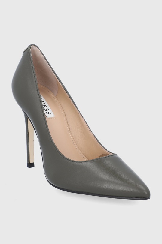 Guess Szpilki FL8G13.LEA08.OLIVE zielony AW21