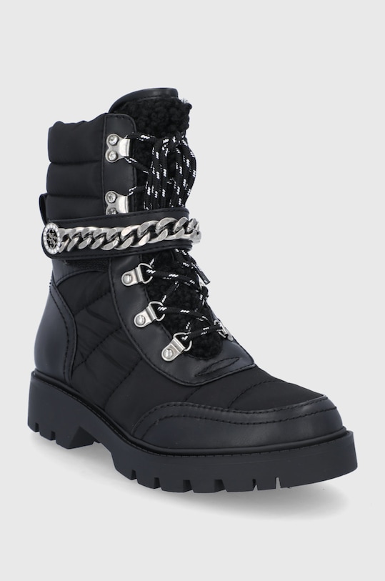 Členkové topánky Guess FL8RSD.FAB10.BLACK čierna AW21