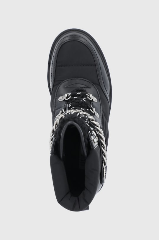 Členkové topánky Guess čierna FL8RSD.FAB10.BLACK