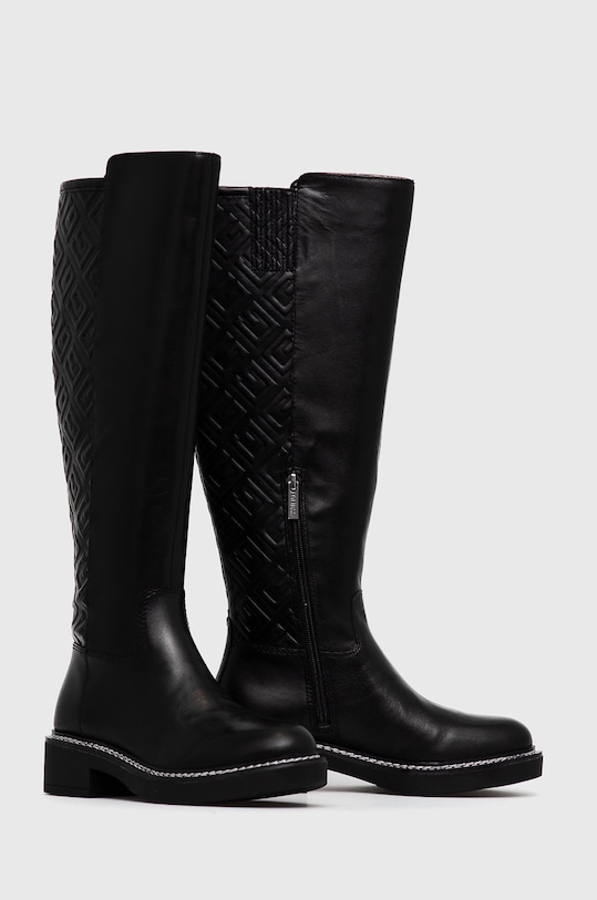 Guess Kozaki FL8TDE.LEA11.BLACK czarny AW21