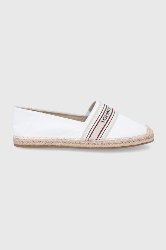 Espadrilky Tommy Hilfiger textilní bílá FW0FW05779YBL