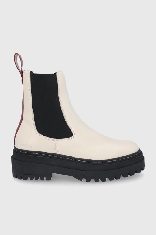 Buffalo Ghete Chelsea de piele 5-8 cm bej 1170125