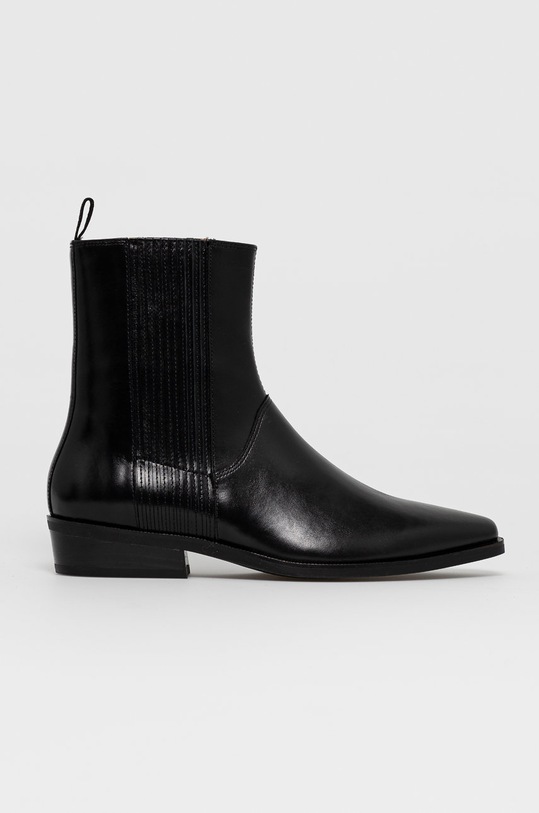 Kožené kotníkové boty Vagabond Shoemakers nezateplené černá 4801.101.20