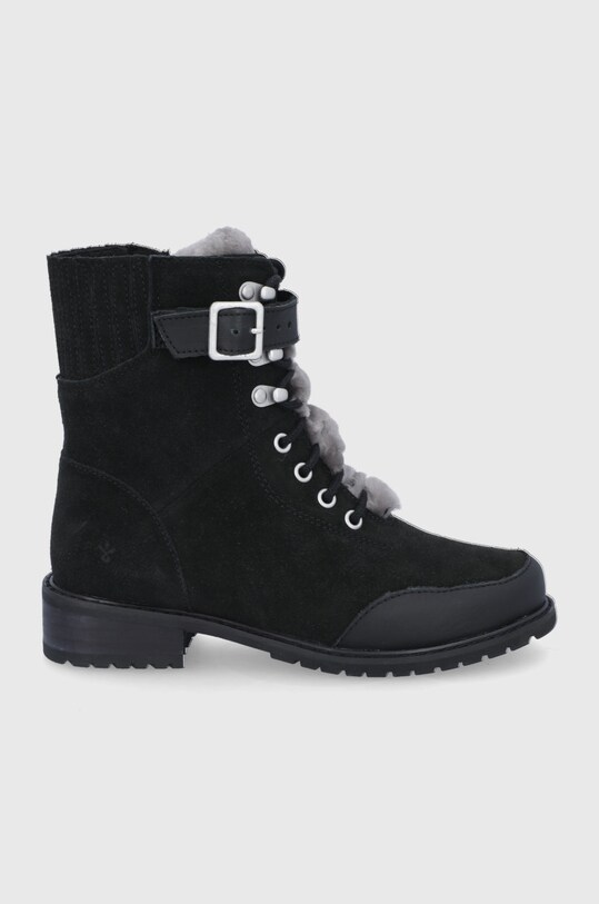 Emu Australia cizme din piele intoarsa Waldron Mix izolat negru W12406.Bla