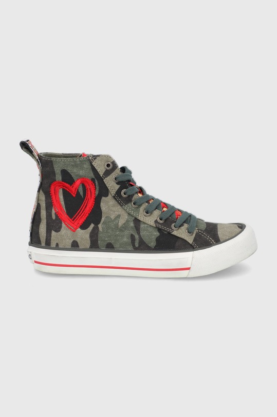 Desigual Trampki 21WSKA13.4086.4086 płaska zielony 21WSKA13.4086.4086