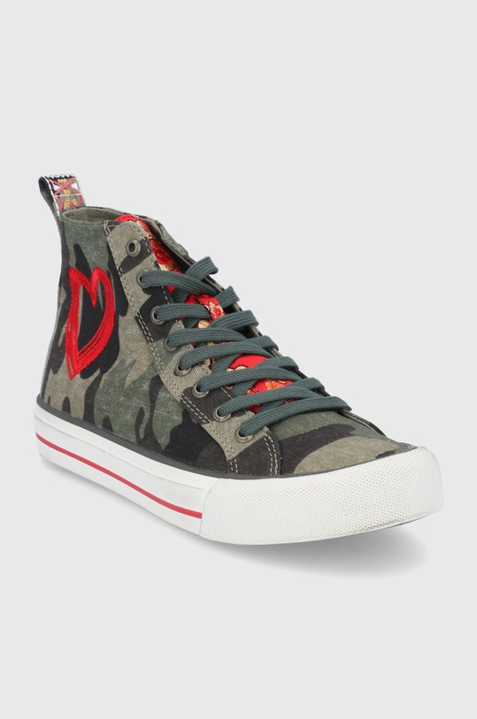 Desigual Trampki 21WSKA13.4086.4086 21WSKA13.4086.4086 zielony AW21