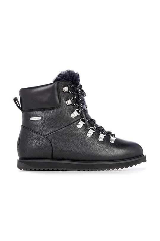 Emu Australia śniegowce skórzane Larawag na zamek czarny W12648.Black