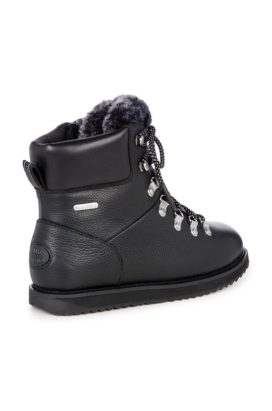 Obuwie Emu Australia śniegowce skórzane Larawag W12648.Black czarny