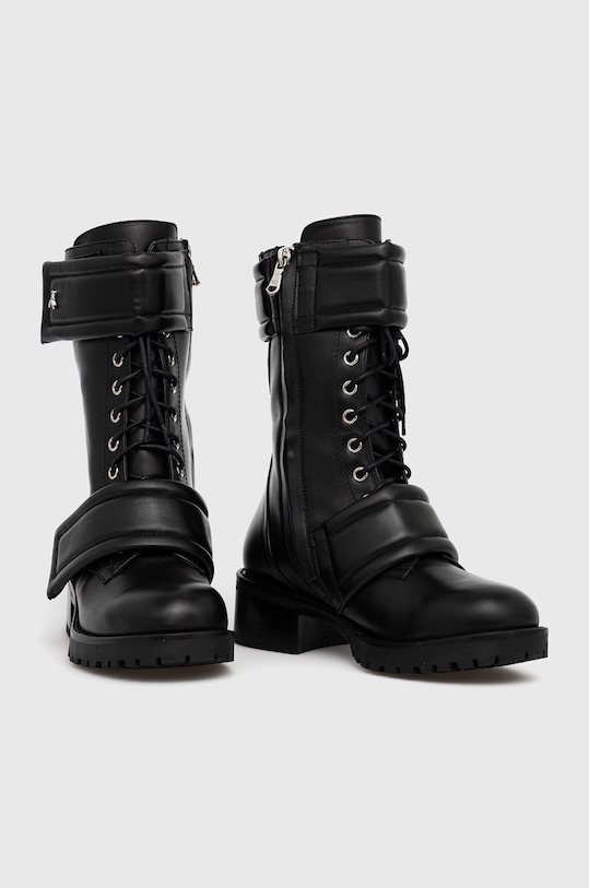 Patrizia Pepe Bocanci de piele 2VA283.K103 negru AW21