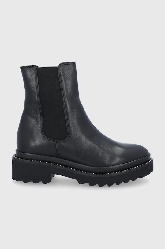 Aldo Ghete Chelsea de piele neizolat negru HENNA.001