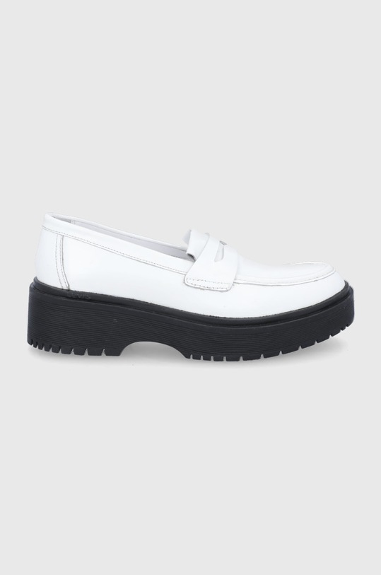 Levi's Mokasyny skórzane platforma biały D5386.0001