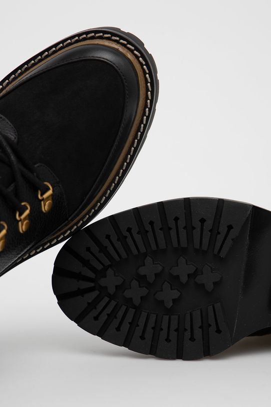 Δερμάτινες μπότες Tory Burch μαύρο 77289.008