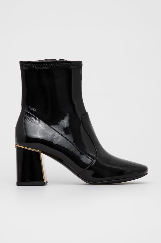 Кожаные полусапожки Tory Burch кирпичик чёрный 79506.006