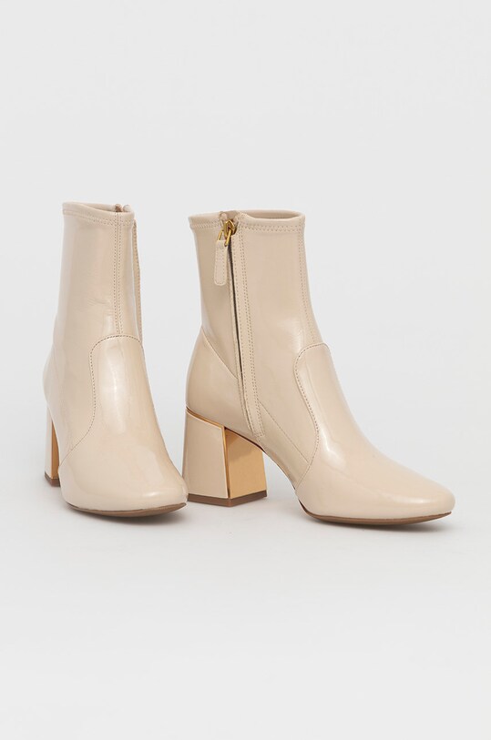 Kožené kotníkové boty Tory Burch 79506.284 béžová AW21