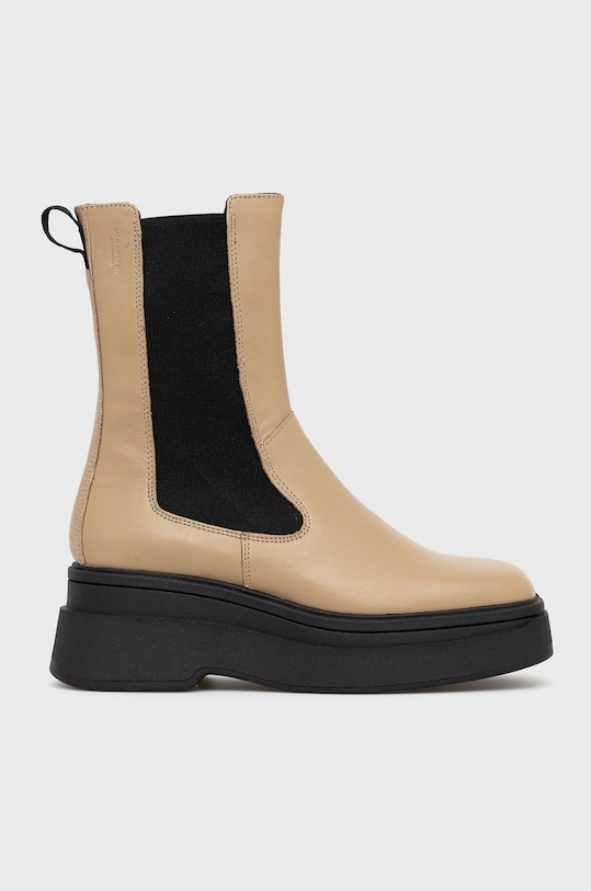 Kožené topánky Chelsea Vagabond Shoemakers Carla usňová koža béžová 5142.001.08