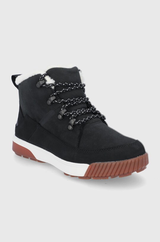 The North Face bőr cipő W SIERRA MID LACE WP NF0A4T3XR0G1 fekete AW22