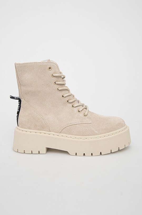 Steve Madden Workery zamszowe Skylar Bootie nieocieplane beżowy SM11001184.BEIGE.SUEDE