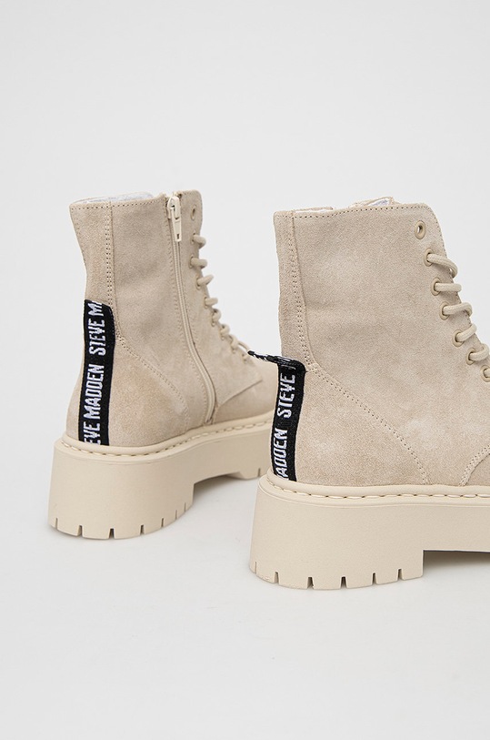 Obuwie Steve Madden Workery zamszowe Skylar Bootie SM11001184.BEIGE.SUEDE beżowy